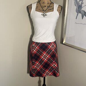 Trina Turk Plaid Skirt